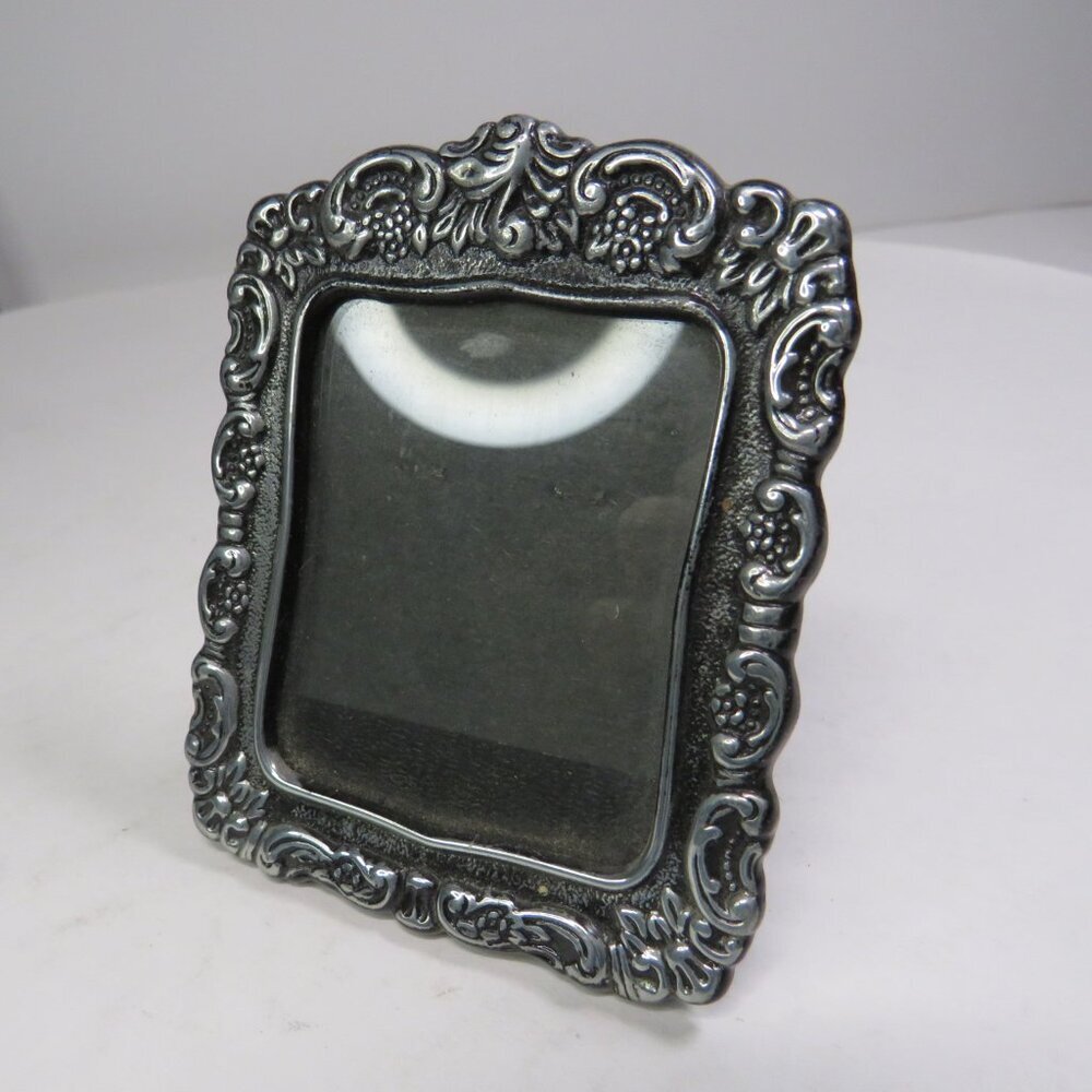 Hallmark Mini Picture Frame Victorian Style Pewter finish
